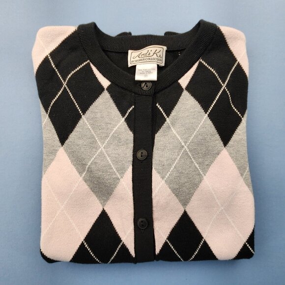 Ardi K Cardigan Sweater | Women’s Medium | Multicolor V-Neck | Designer Style - Picture 12 of 12